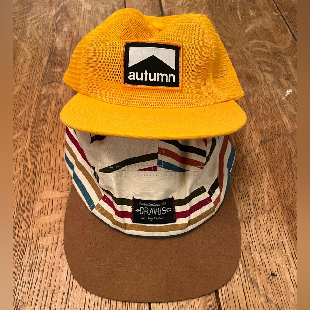 Dravus painters hat and mesh yellow Autumn hat